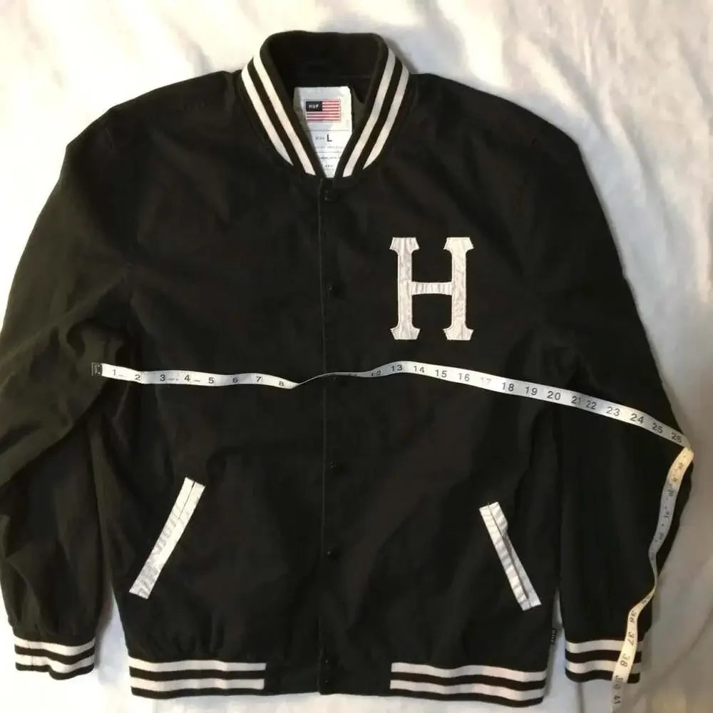 HUF black varsity